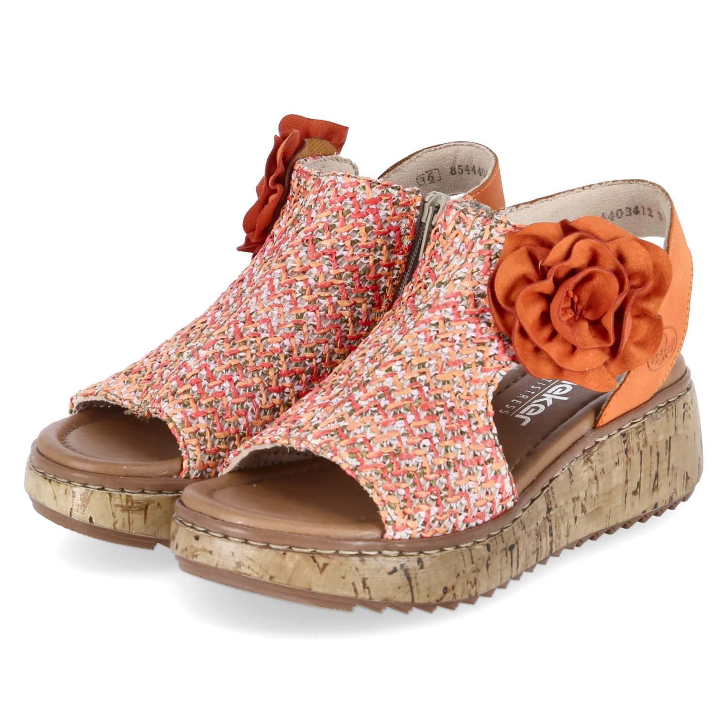 Rieker Women's V1783 Boot Sandals, Multicoloured, EU 39