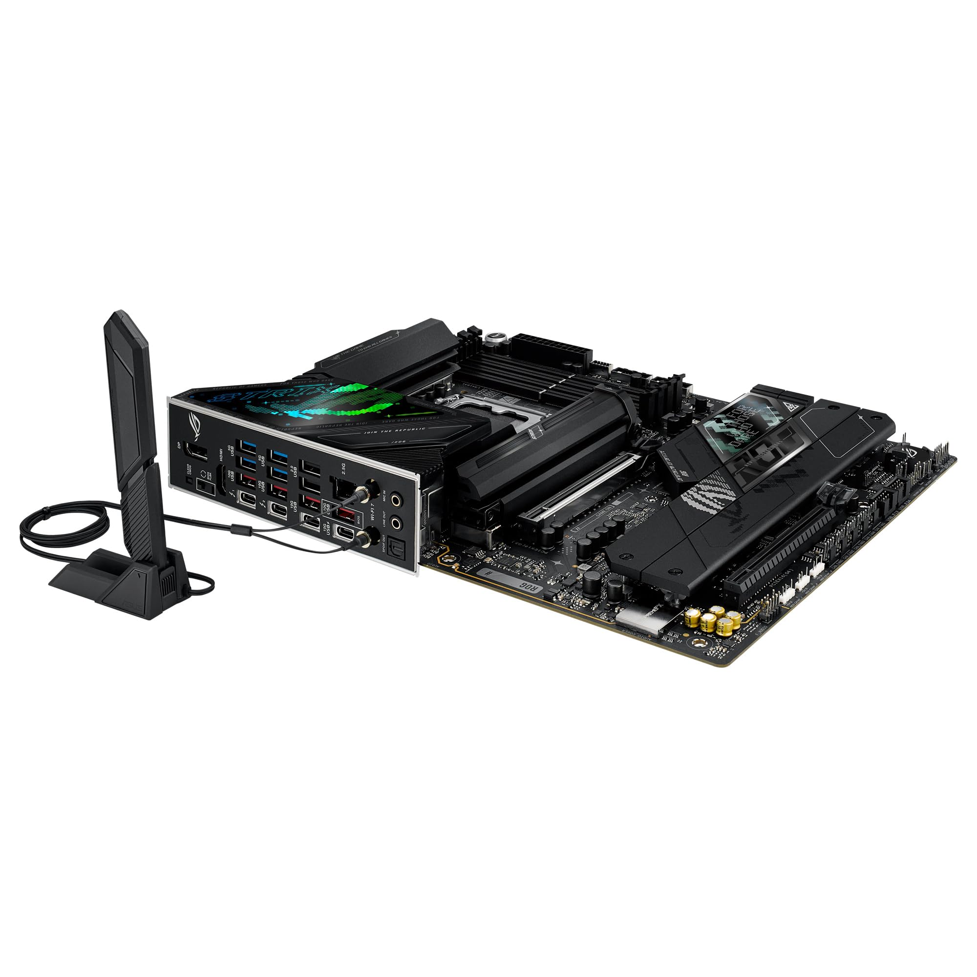 ASUS ROG Strix Z890-F Gaming WiFi - Placa Base ATX, 16+1+2+2 etapas de Potencia, DDR5, PCIe 5.0 Compatible con GPU de última generación, Cinco Ranuras M.2, WiFi 7, AI Overclocking, AI Networking II