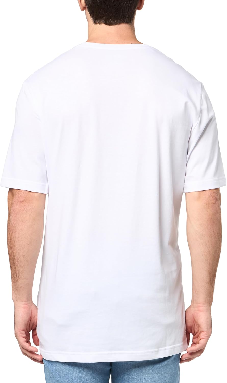 Lacoste Mens Tall Fit Crew Neck Short Sleeve Regular Fit Branding T-Shirt - Image 2