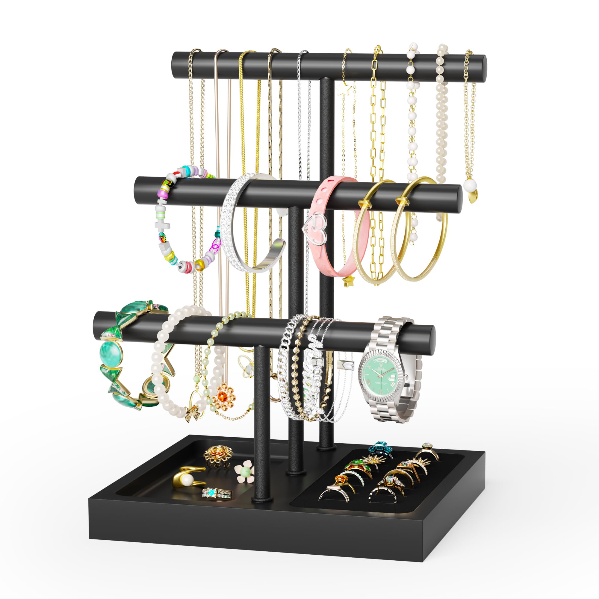 Photo 1 of SZQINJI 3-Tier Jewelry Organizer Stand