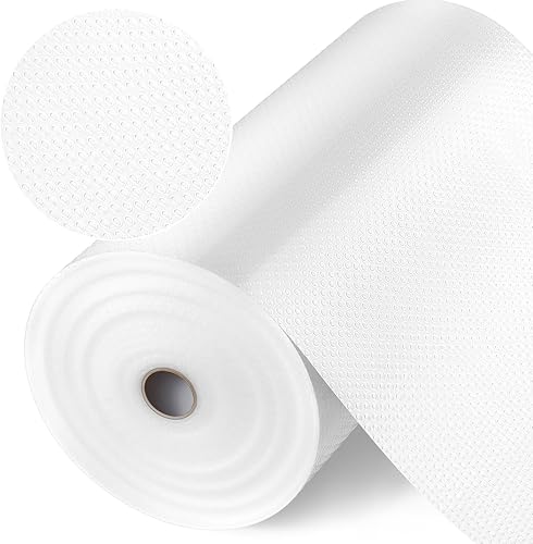 Roshtia Revestimiento antideslizante para gabinetes, 12 x 100 pies, forro de cajón no adhesivo, lavable, a prueba de aceite, almohadillas para