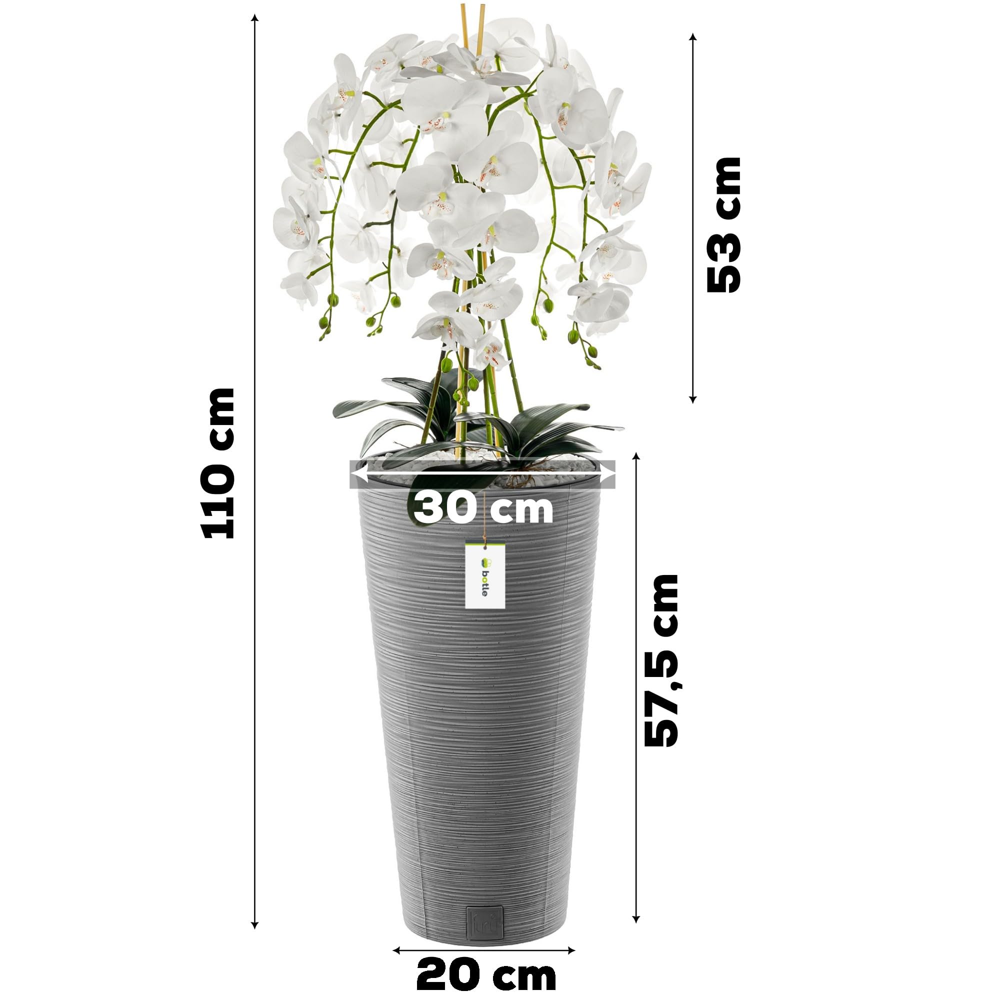 FEJKA kunstplant, Orchidee wit, 12 cm - België