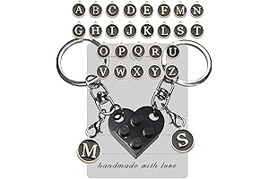 Personalized Brick Matching Heart Keychains: Tokens of Affection for Couples