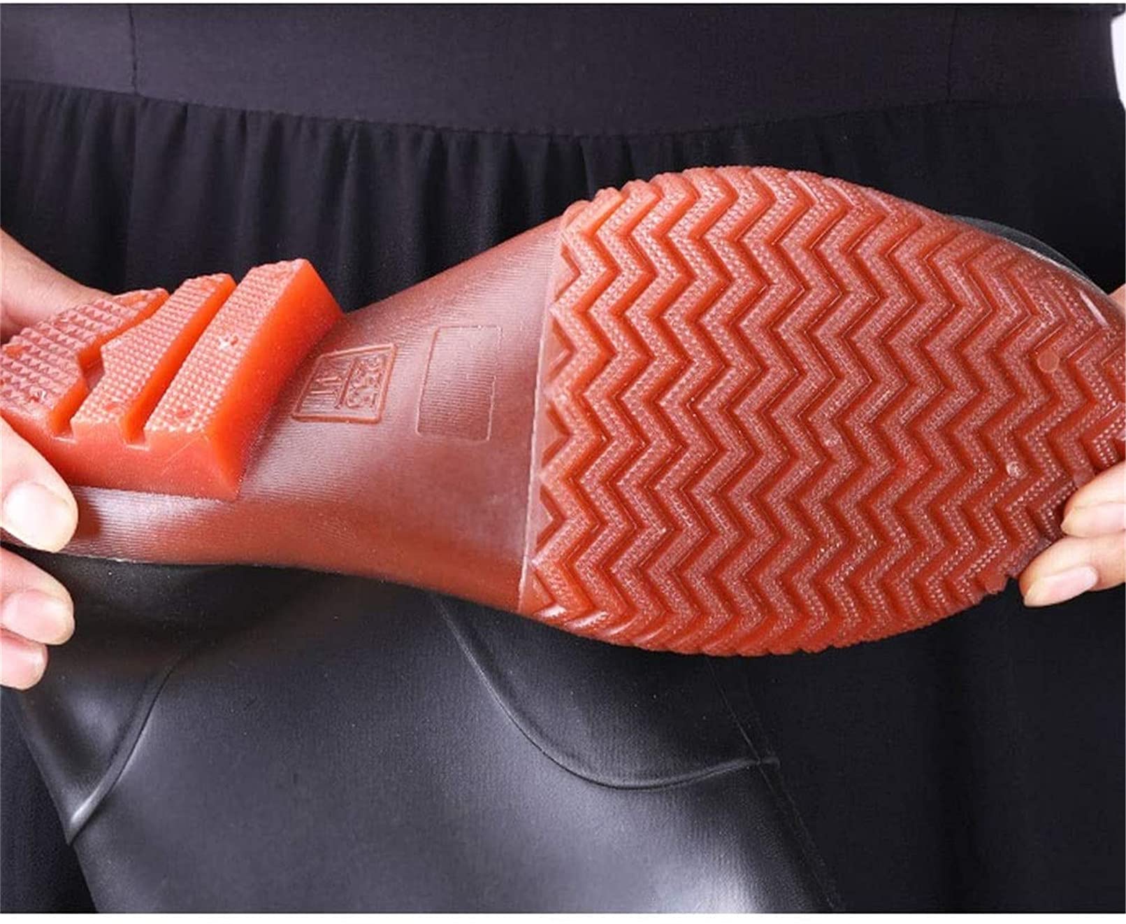 Ganze Körper wasserdichte Jagd Waders Hosen 37-47 Gummi Stiefel Männer Frauen Anglerhose mit Kapuze Overalls Anti-Tragen Waten Hosen Angeln Kleidung