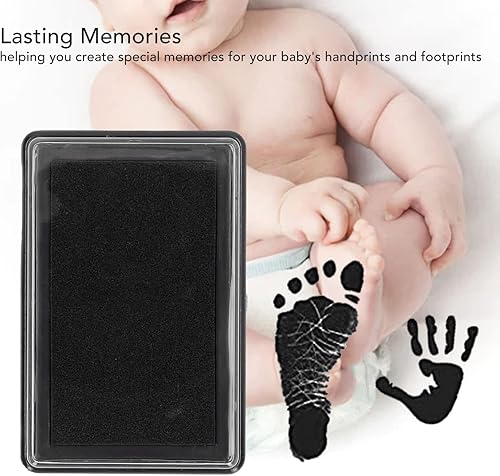 Miniatura 4 de TOPINCN Almohadilla de tinta de huella de bebé, almohadilla de tinta para huella de bebé, almohadilla de tinta de huella de mano de bebé con
