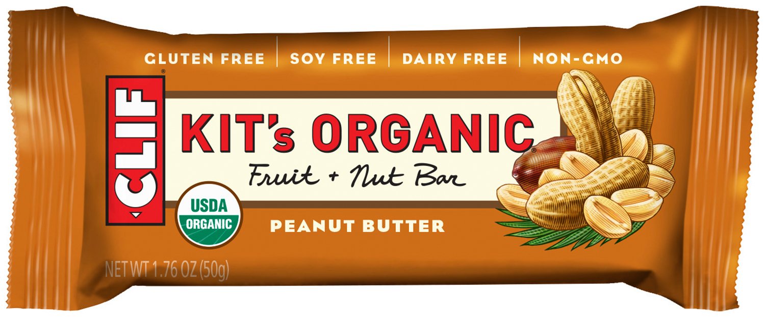 KIT'S Organic - Fruit and Nut Bar - Peanut Butter - (1.62 Ounce Snack Bar, 12 Count)