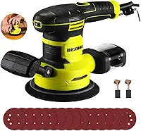 Lixadeira Orbital 500W Profissional 127V 150MM com Coletor de Pó Empunhadura Auxiliar para Lixamento em Madeira e Metal