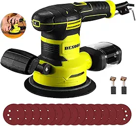 Lixadeira Orbital 500W Profissional 127V 150MM com Coletor de Pó Empunhadura Auxiliar para Lixamento em Madeira e Metal