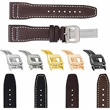 Ewatchparts 20-21-22-23MM LEATHER BAND STRAP COMPATIBLE WITH IWC PILOT