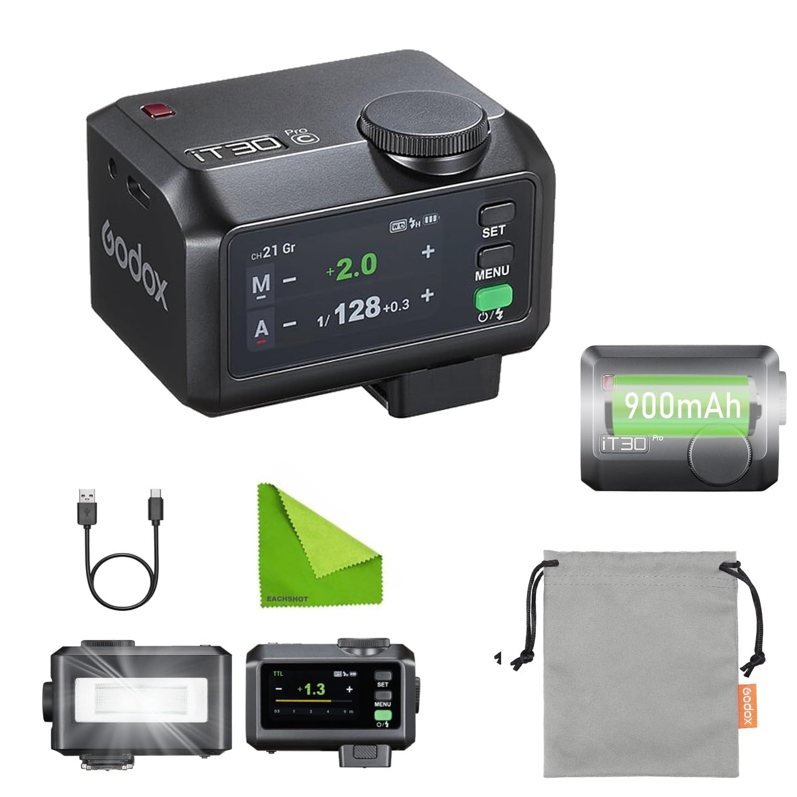 Amazon.com : Godox iT30 Pro C Mini Camera Flash for Canon Camera