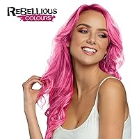 Vista 5 de Rebellious Colours - Tinte semipermanente vegano para el cabello, 2.4 fl oz (rosa flamenco)