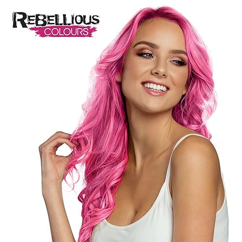Miniatura 5 de Rebellious Colours - Tinte semipermanente vegano para el cabello, 2.4 fl oz (rosa flamenco)