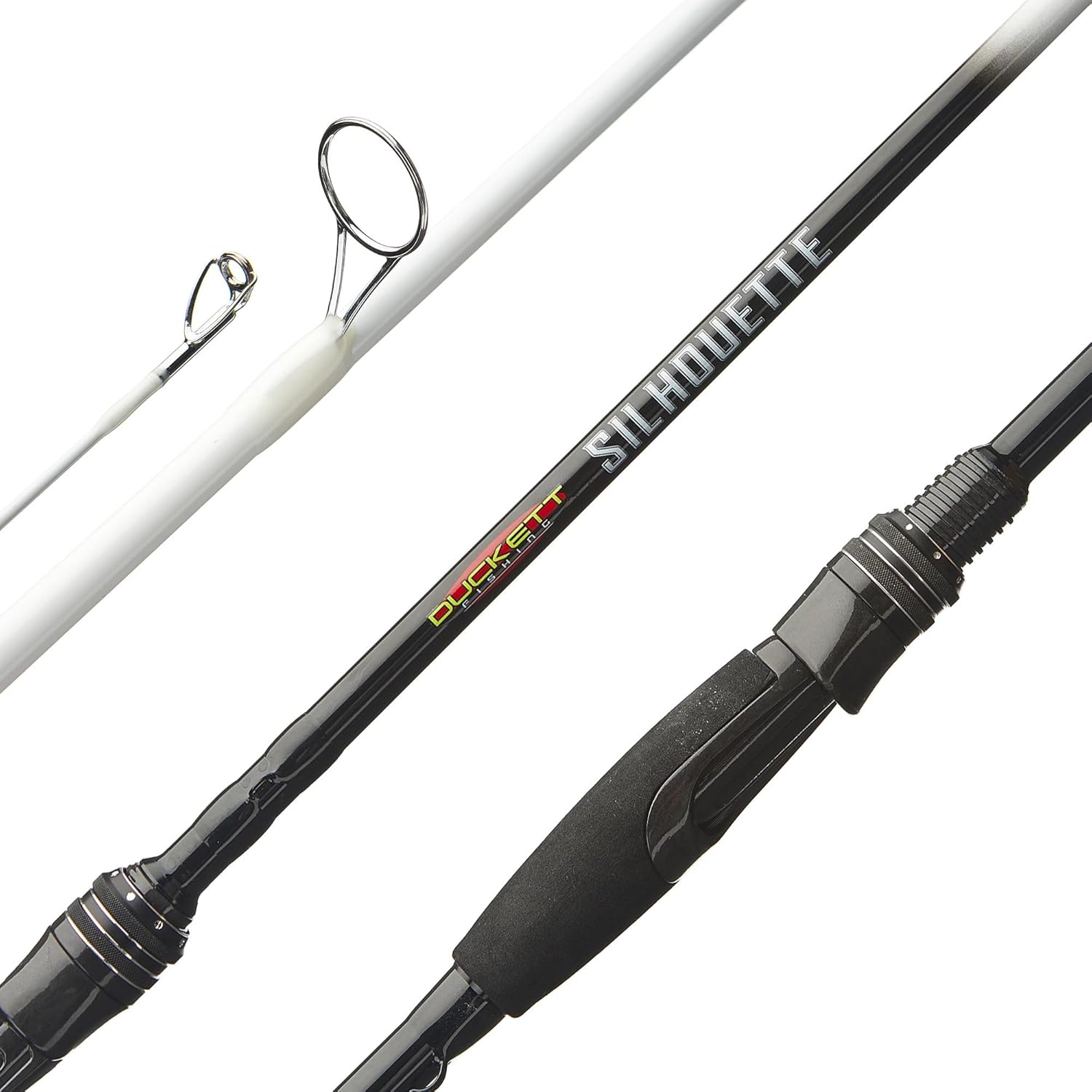 Duckett Fishing Silhouette Spinning & Casting Rods, Premium Lightweight Fishing Rod for All Skill Levels, Sensitive Sensi-Touch Blanks, Durable 316 Stainless Micro-Guides