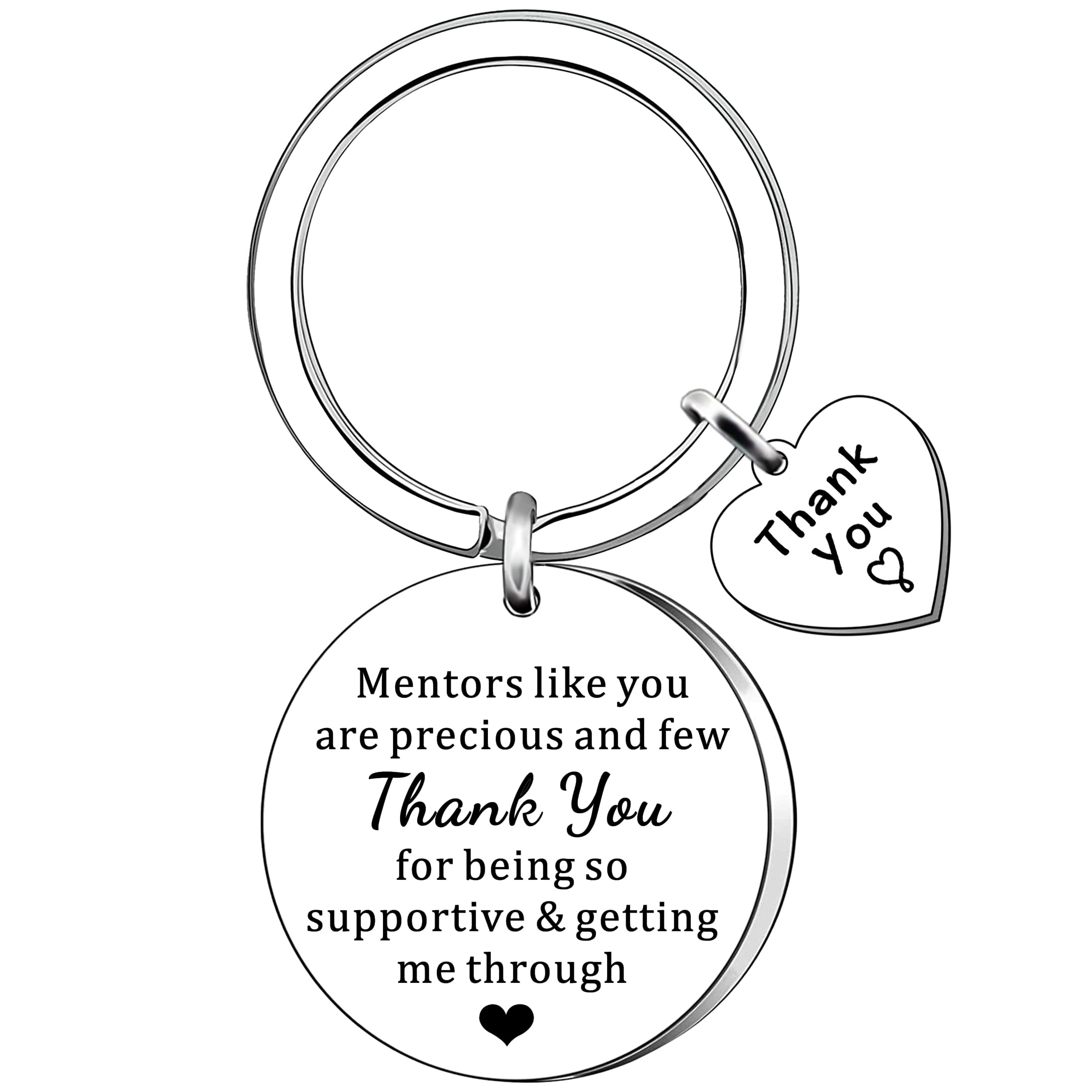 Amzq Unisex Silver Mentor Gifts Thank You Appreciation Gifts Keyring For Mentor