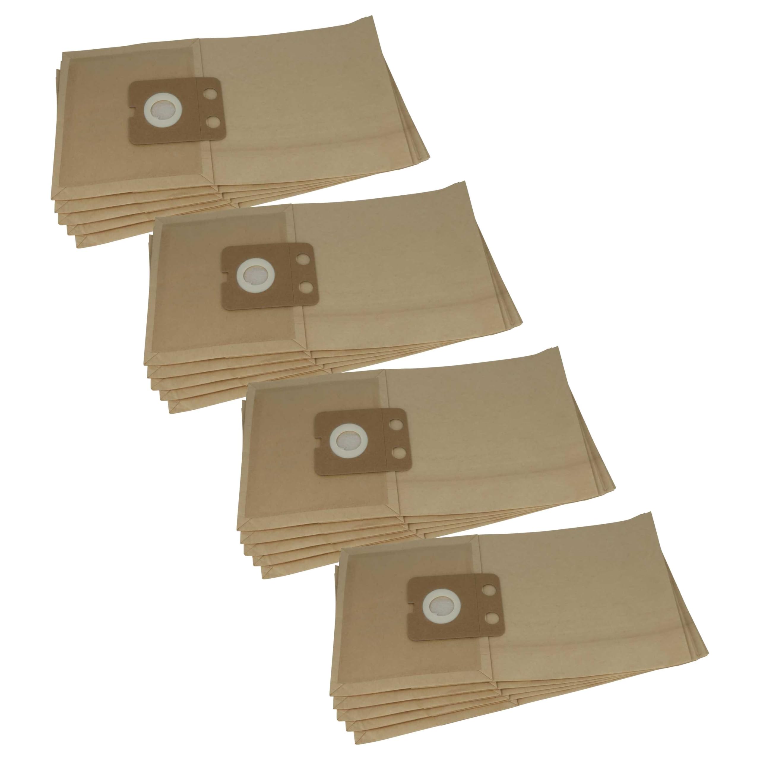 vhbw 20x sacchetti compatibile con Nilfisk VP600 Serie aspirapolvere - in carta, 34,55cm x 22,4cm, color sabbia