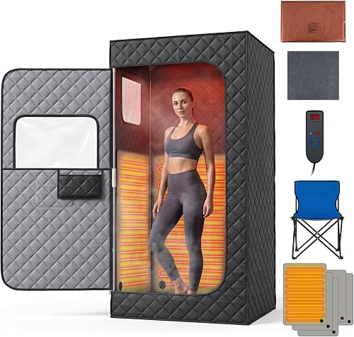 Sauna Infrarouge Portable 6 Niveaux Température COSTWAY