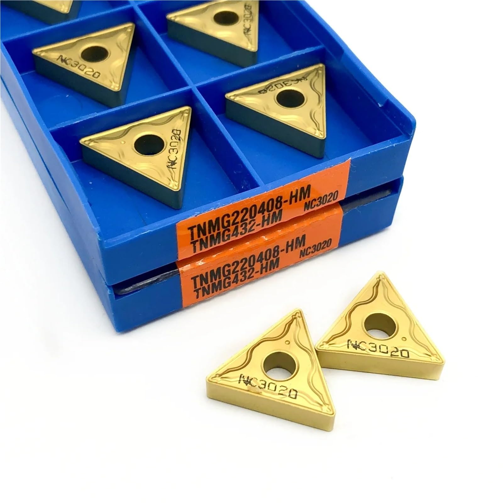 Herramientas De Corte Torneado Metal Con Inserto Carburo 10 Piezas(TNMG220404-HM NC3020)