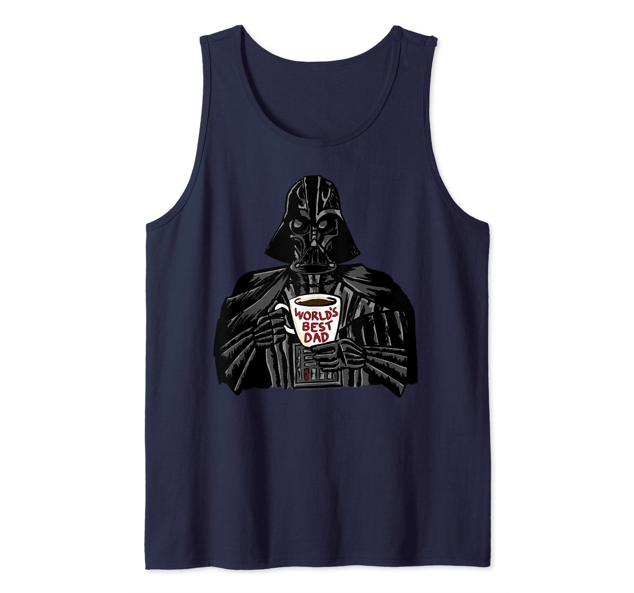 Star Wars Father's Day Vader World's Best Dad Mug Disney+ Tank Top
