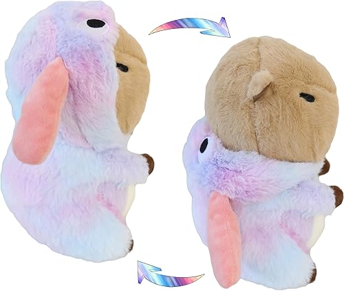 Miniatura 22 de Capybara - Animal de peluche de unicornio Capybara con disfraz de unicornio rosa, disfrazado como lindos y divertidos juguetes de peluche