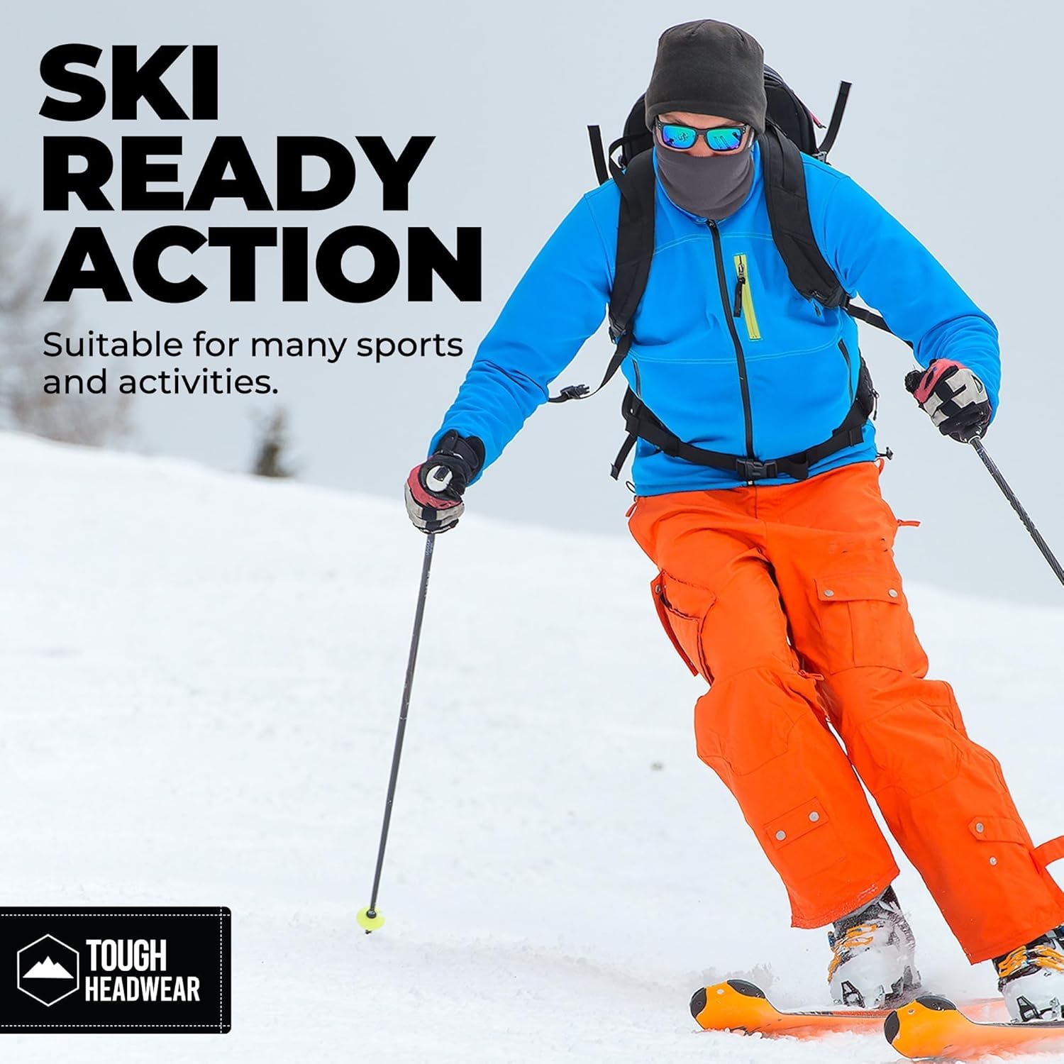 Tough Headwear Winter Neck Warmer, Warm Fleece Neck Gaiters For Men Women, Ski Gaiter Face Mask For Cold Weather, Neck Scarf - Image 7