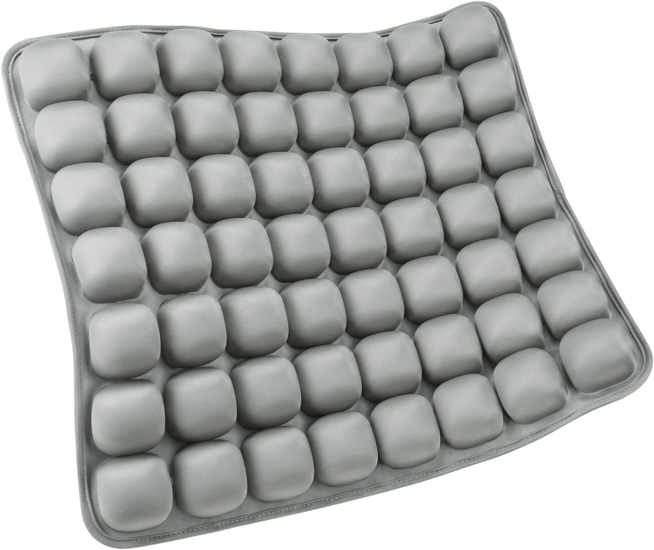SUNFICON Inflatable Car Seat Cushion Air Seat Cushion Work from Home Office Chair Cushion Wheelchair Pad Anti Bedsore Orthopedics Pain Pressure Relief Cushion Camping Seat Mat w Pump 18"x16"x1'' Gray