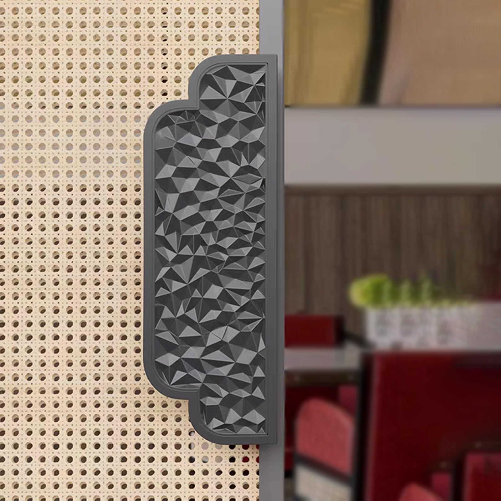 Poignée de porte en aluminium massif gaufré double face durable