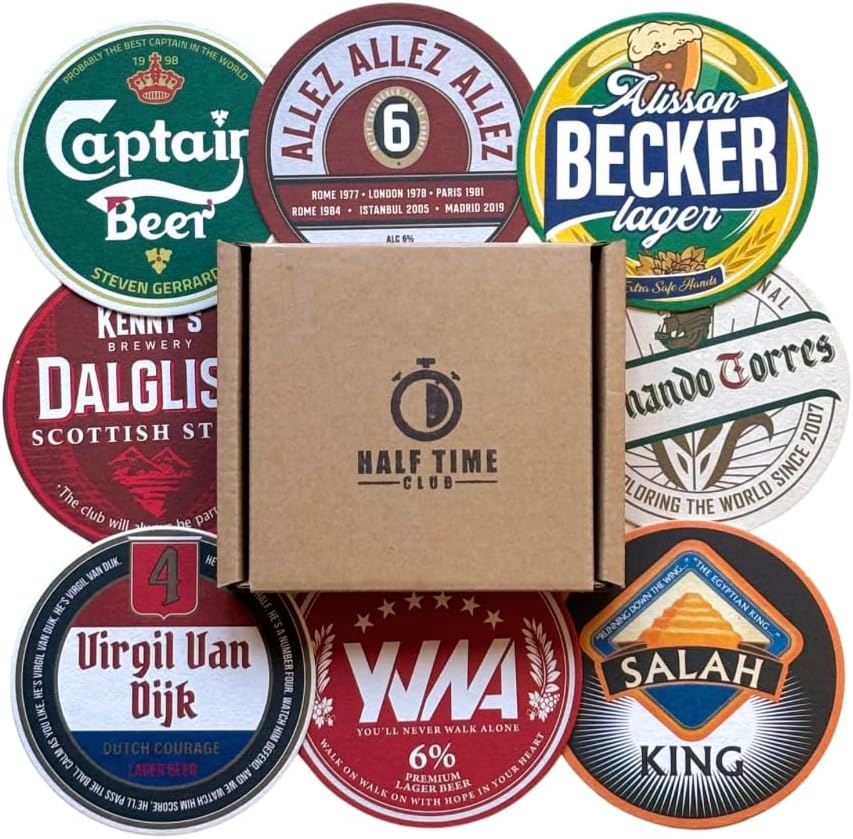 Liverpool Football Beer Mat Coasters Perfect for a Gift or Present