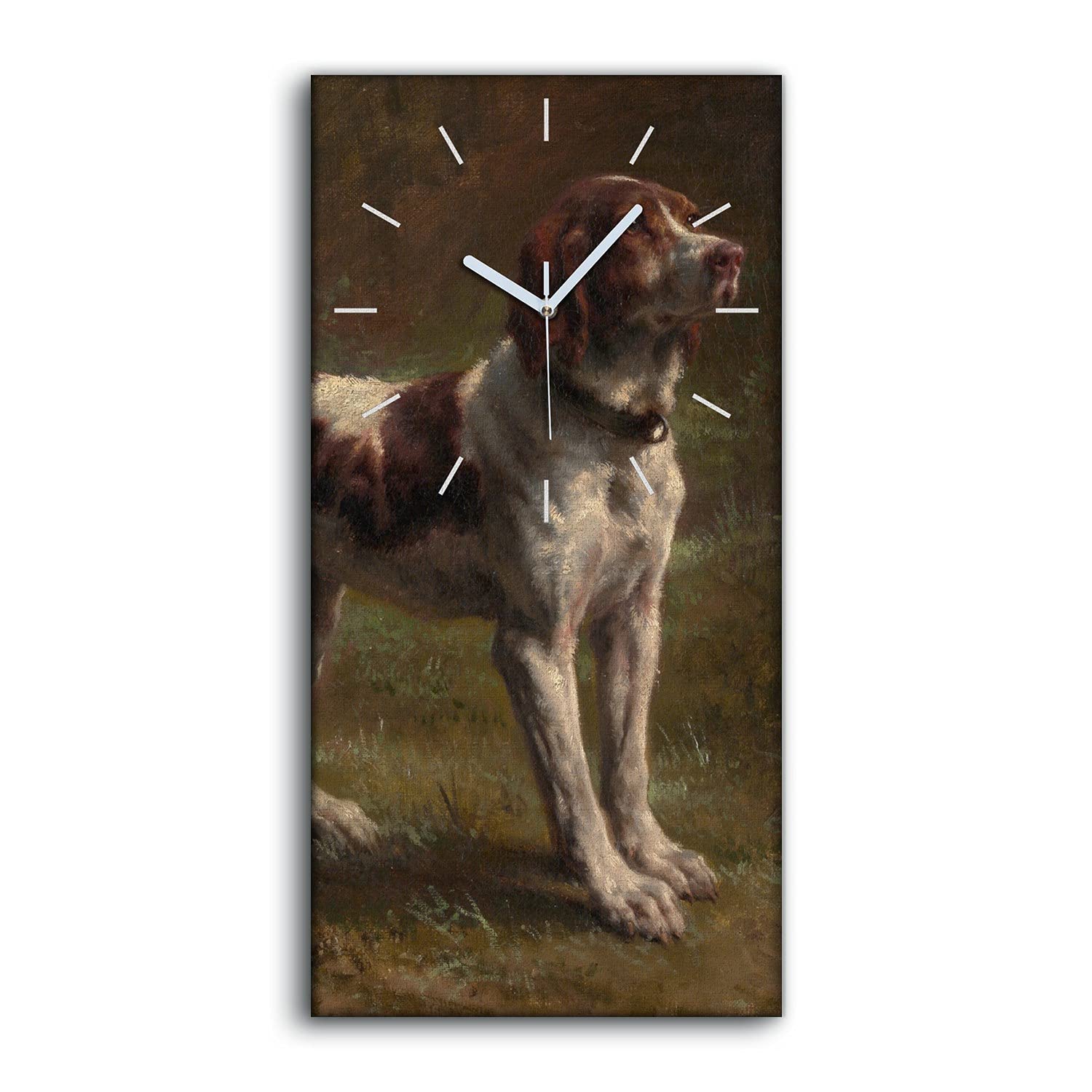 Horloge sur toile d'art moderne 30x60cm impression haute définition forêt