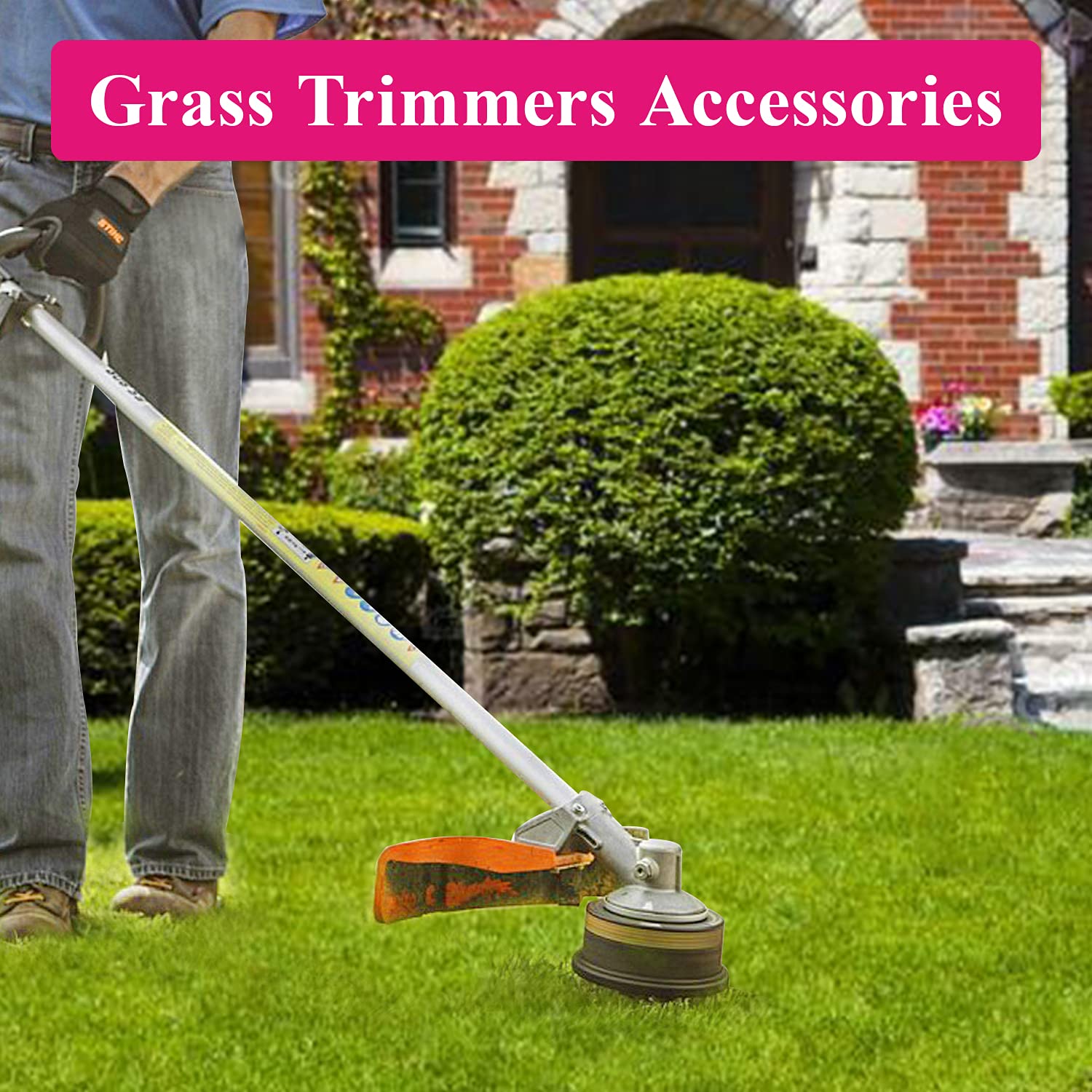 Trimmer Testa per Stihl Autocut 25-2, Trimming And Sewing Fits Stihl FS, KM Series Brushcutter String Trimmer, Sostituzione Testa di Taglio FS120 FS44 FS55 FS70 FS80 FS90 FS100