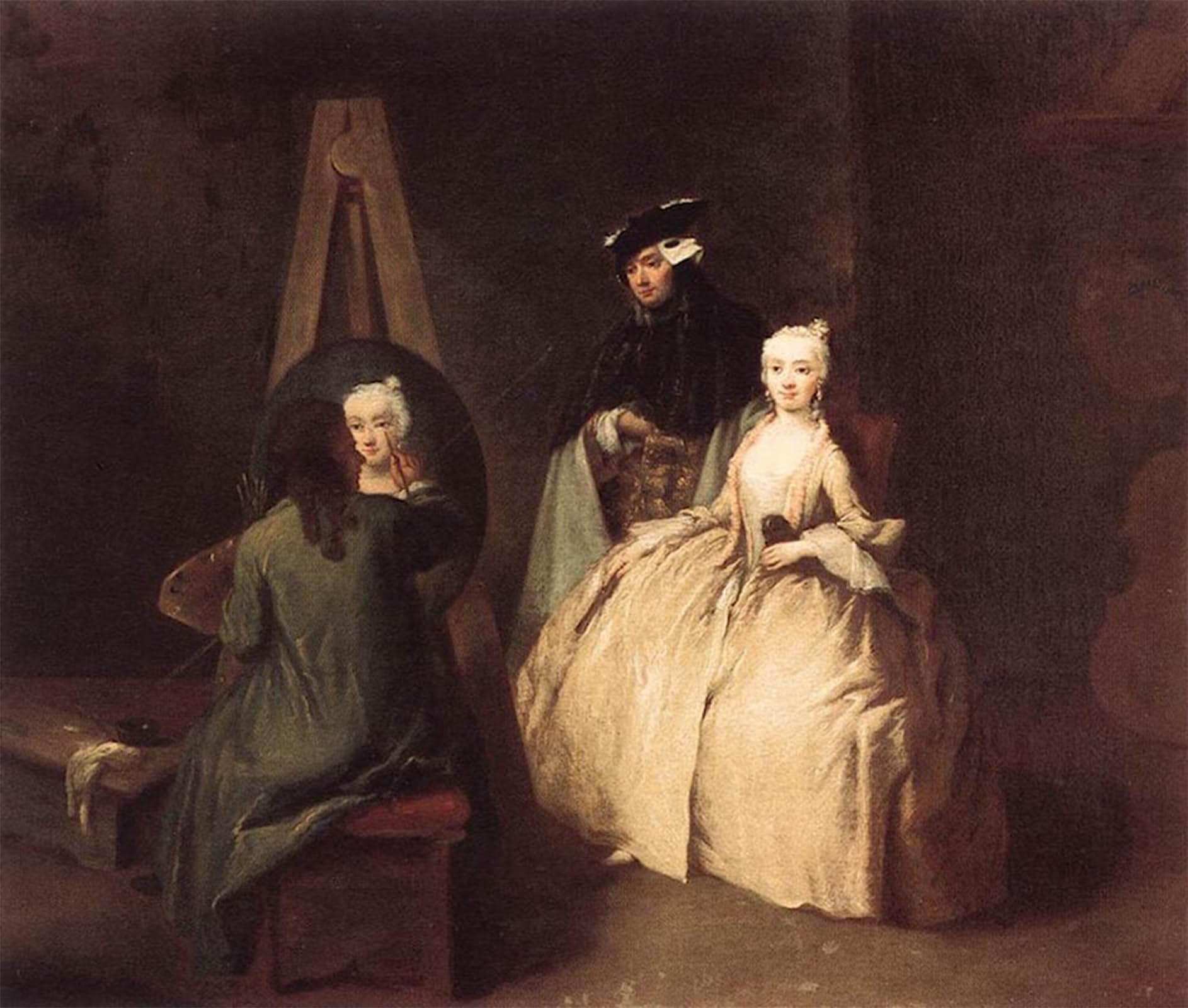 Posteriik No Frame Famous Print Pop Art Wall Art Graffiti In His Studio Pietro Longhi Art Prints For Home Decor 60X90cm