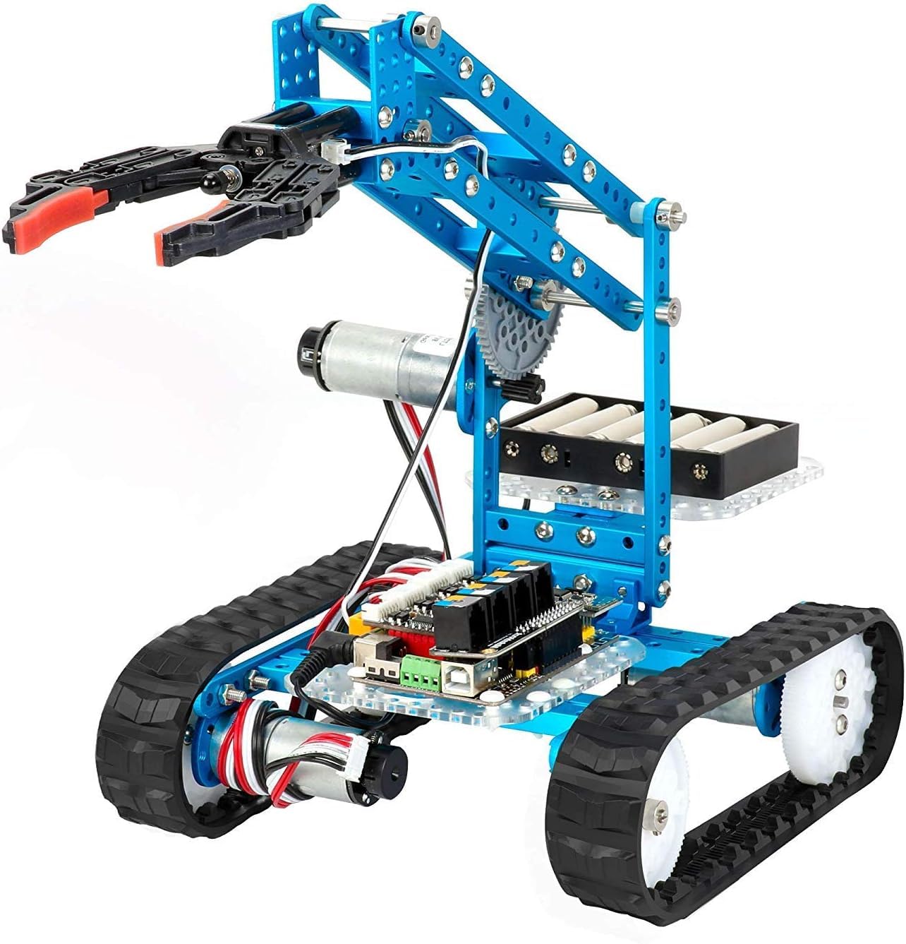 Makeblock mBot Ultimate ロボットアーム 10-in-1 STEM教育 DIYロボットキット Arduino C Python Raspberry Pi スクラッチ 対応 組み立てロボット アプリ リモート コントロール プログラミングおもちゃ 12歳以上学生 大人向け 英語説明書 ギフト