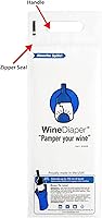Vista 4 de Wine Diaper - Reusable, Protective and Absorbent Wine Bottle Bags for Travel (3 pack) Made in the USA