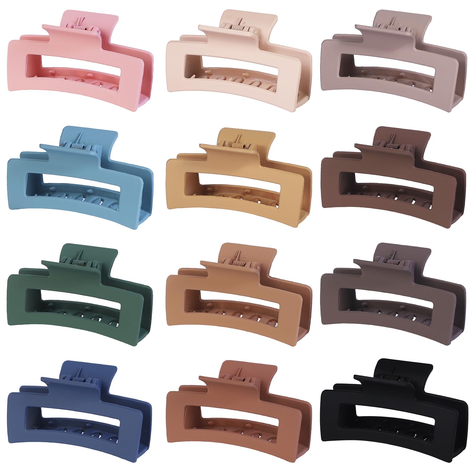 Large Matte Hair Clips - 8 Pack -15
