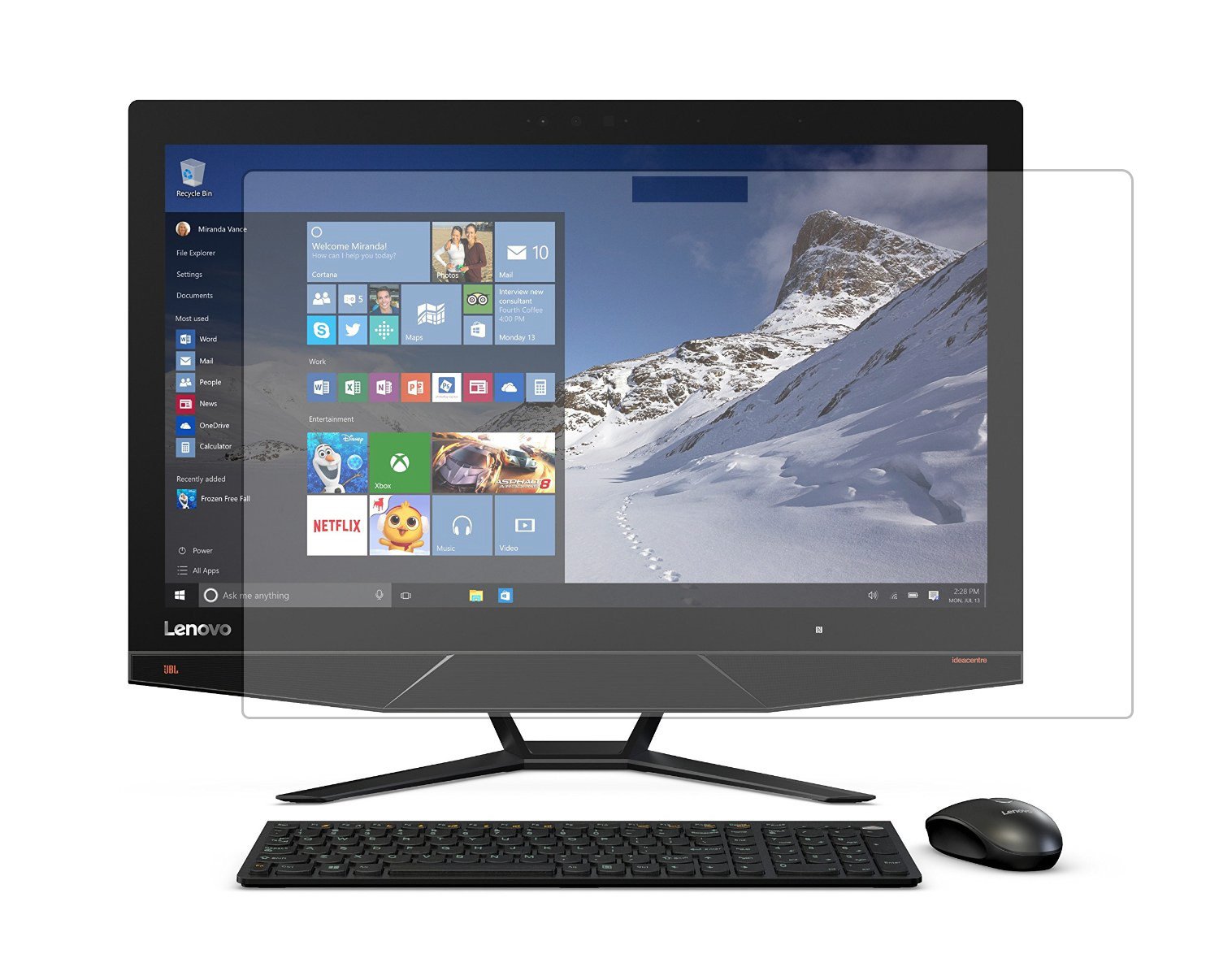 PcProfessional Screen Protector (Set of 2) for Lenovo IdeaCentre 700 AIO 23.8