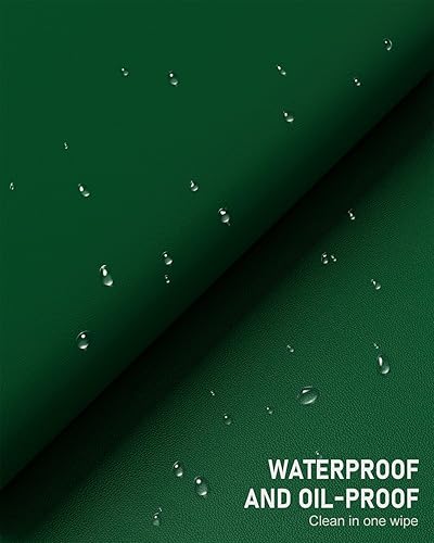 Miniatura 5 de Alfombrilla de escritorio, 23.6 x 13.8 pulgadas, piel sintética, antideslizante, alfombrilla de escritorio grande para escritorio, alfombrilla