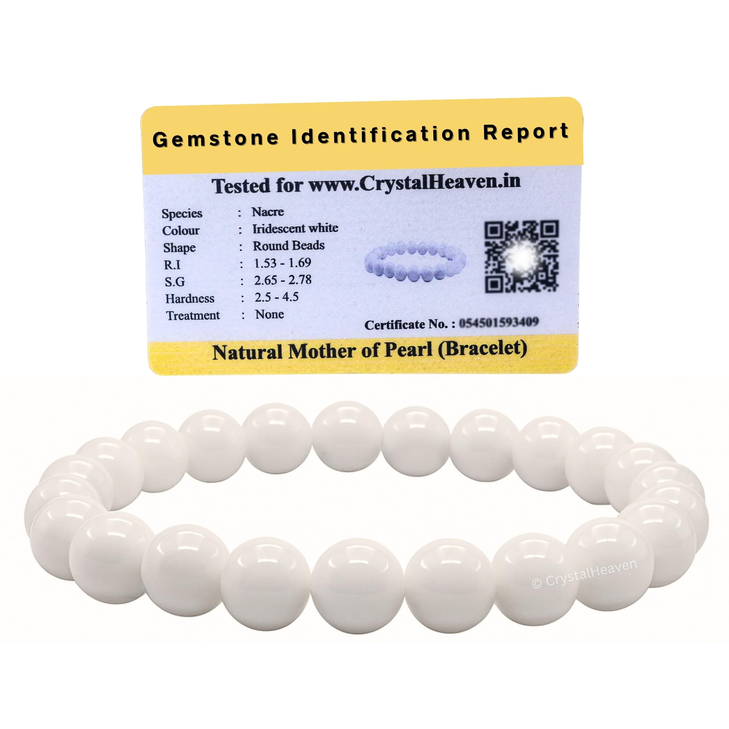 Certified Crystal Bracelet for Women Men with Healing Crystal and Reiki Stone - Original Authentic Elastic Beaded Bracelet for Money, Success & Positive Energy