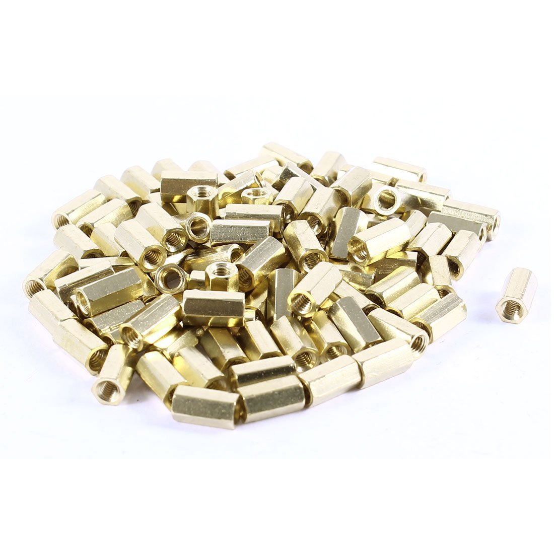 Ubersweet® Imported 100 Pcs Hex Hexagon Female Nut Brass Standoff Spacer M3x9 M3 9mm-image-37