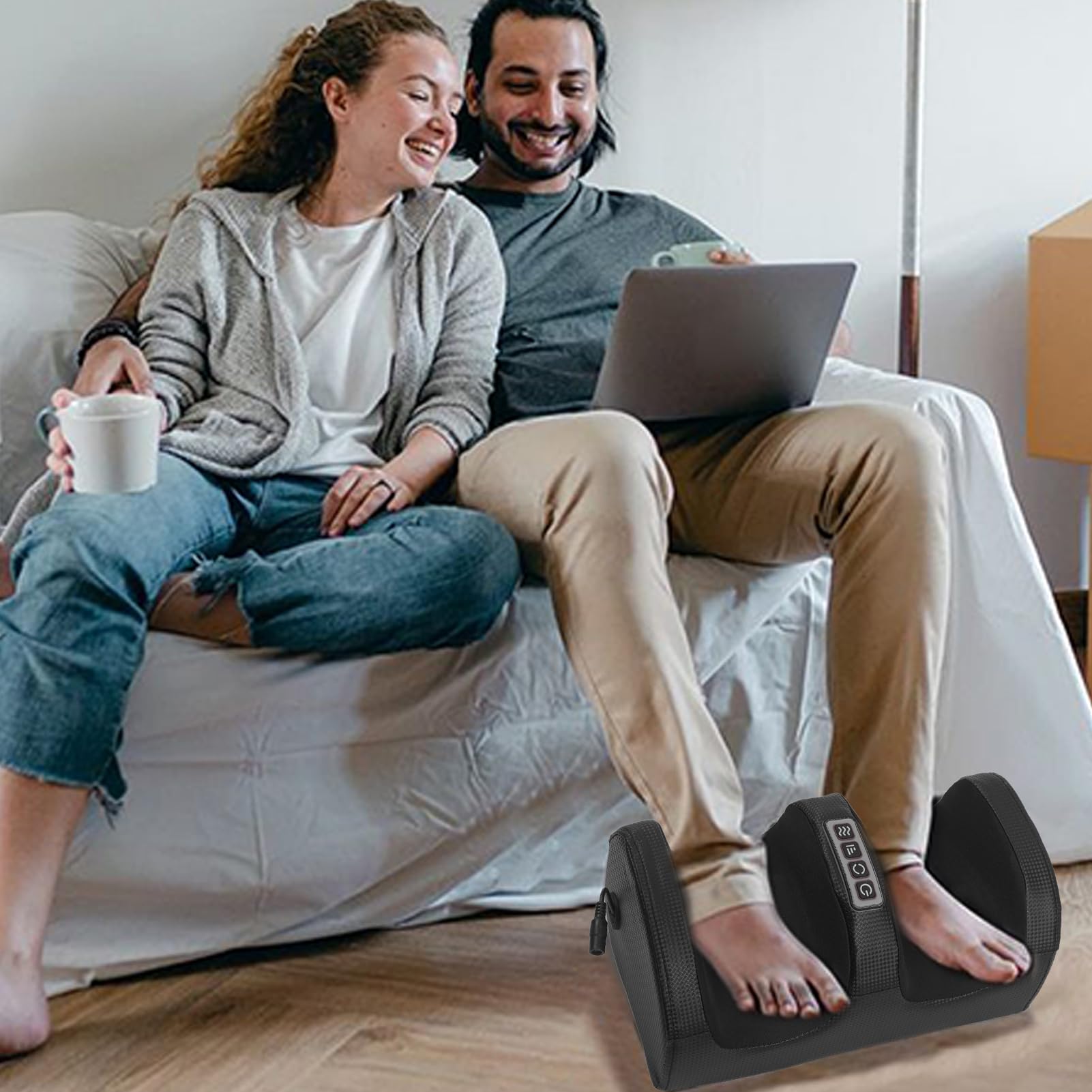 Masajeador De Pies Con Calor Masaje Eléctrico Profundo con Amasamiento y