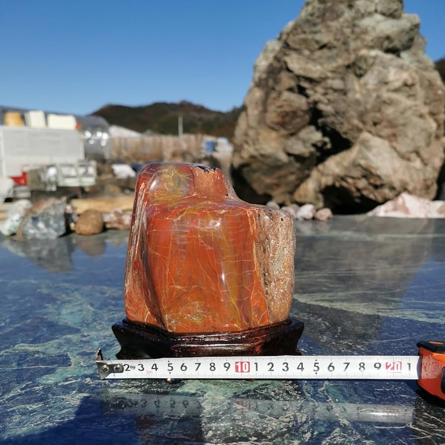 珪化木、木の化石 アリゾナ州産 重量は約15kg 台座約3kg、合計約18kg Petrified Forest 珪化木 木の化石 アメリカ アリゾナ州