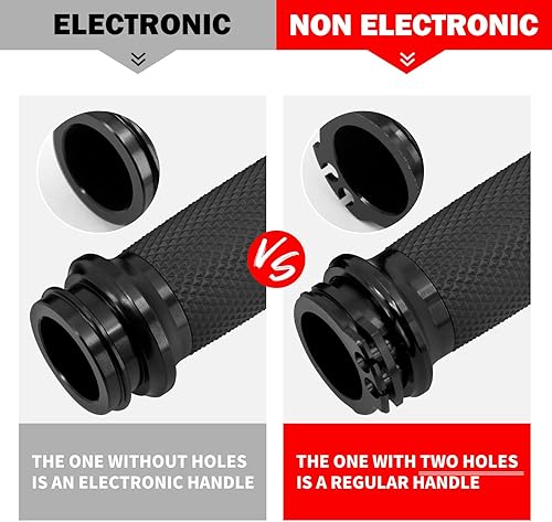 Miniatura 6 de HDBUBALUS Empuñaduras electrónicas de manillar de acelerador de 1 pulgada para Harley Street Electra Road Glide Road King