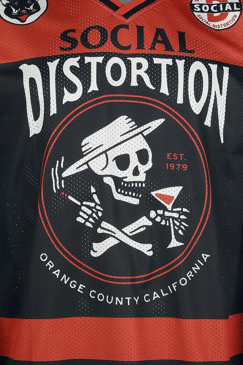 Social Distortion Hockey Jersey Homme Jersey multicolore Large