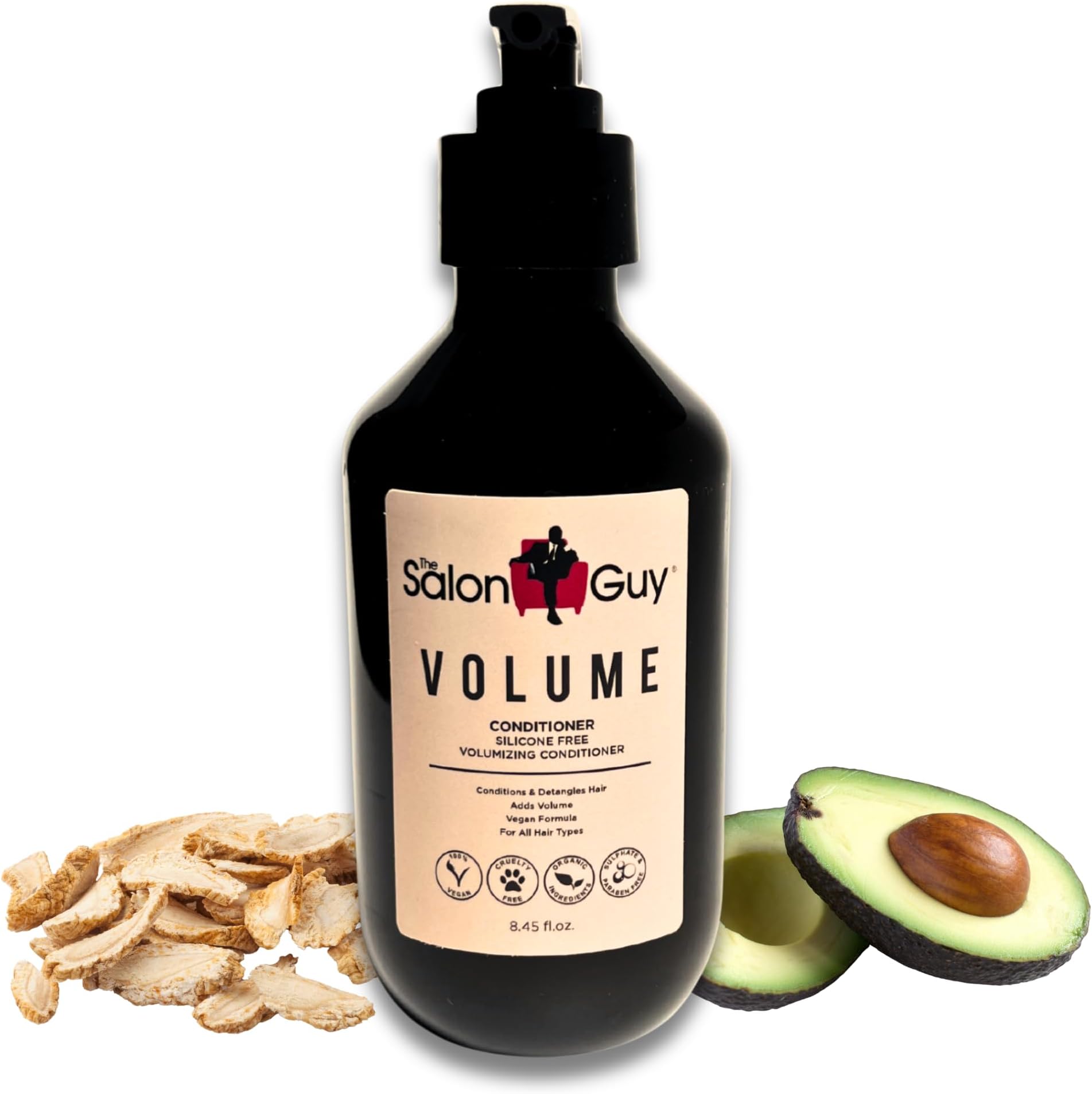 THESALONGUY VOLUME Conditioner for Fine Hair, Lightweight, Creates Volume, Help Repairs Damaged Hair, Detangles, Instant Results, Gluten and Sulfate Free, 8.45 FL OZ