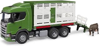 bruder Scania Tiertransporter LKW mit Rind, 1:16
