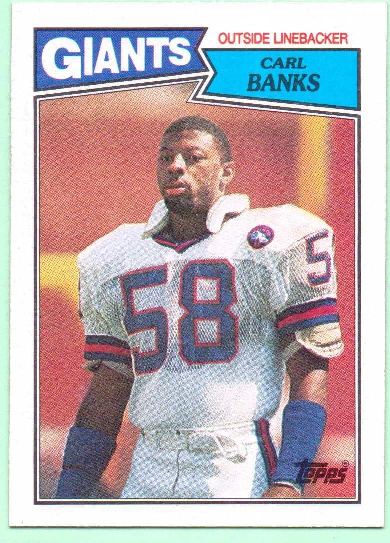 Carl Banks 1987 Topps #24 - New York Giants
