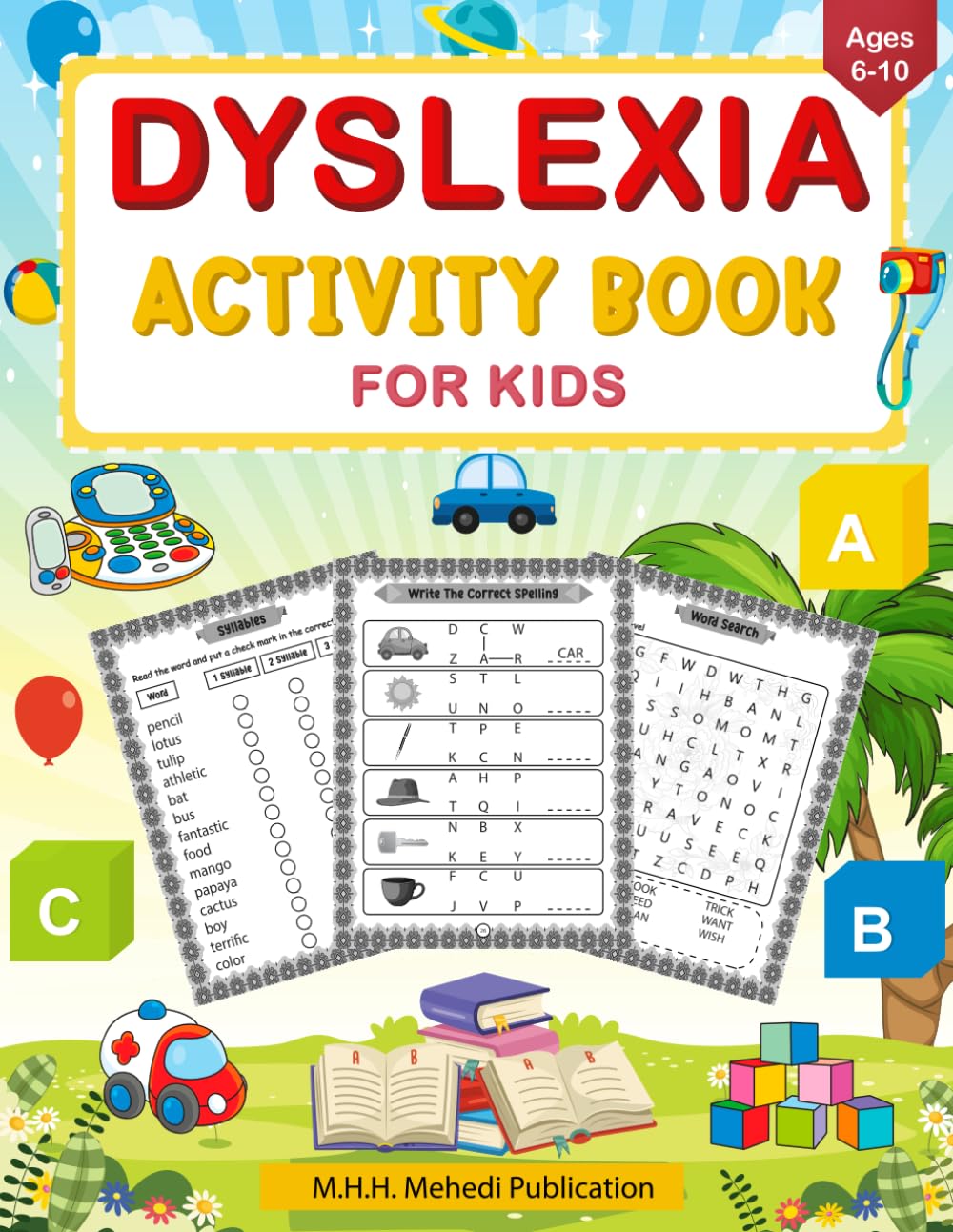 Dyslexia Activity Book for Kids Ages 6-10: Learning Activities for Dyslexic Children