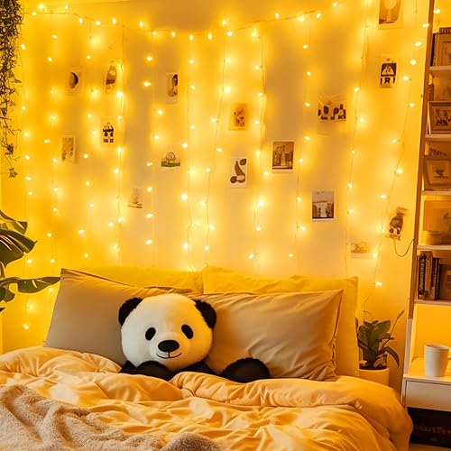 Miniatura 6 de Guirnalda de 300 luces LED, 130 pies, impermeables, luces de Navidad, 8 modos de parpadeo, para interiores y exteriores, enchufe para dormitorio,