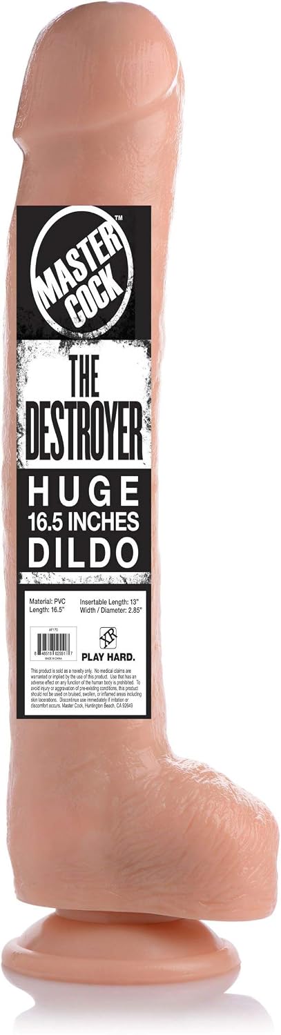 The Destroyer 16.5 Inch Dildo Flesh