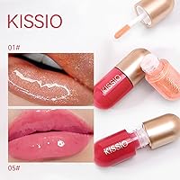 Vista 78 de KISSIO Plumper de labios, brillo de labios de color, potenciador de labios, extractos de plantas, suero labial que rellena los labios, brillo labial