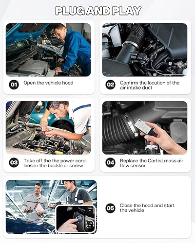 Miniatura 7 de Cartist 74-50009 Medidor de sensor de flujo de aire masivo ajuste personalizado para Mazda356MX-5MiataProtegeRX-8 1999-2012 MAF Sensor Reemplazo