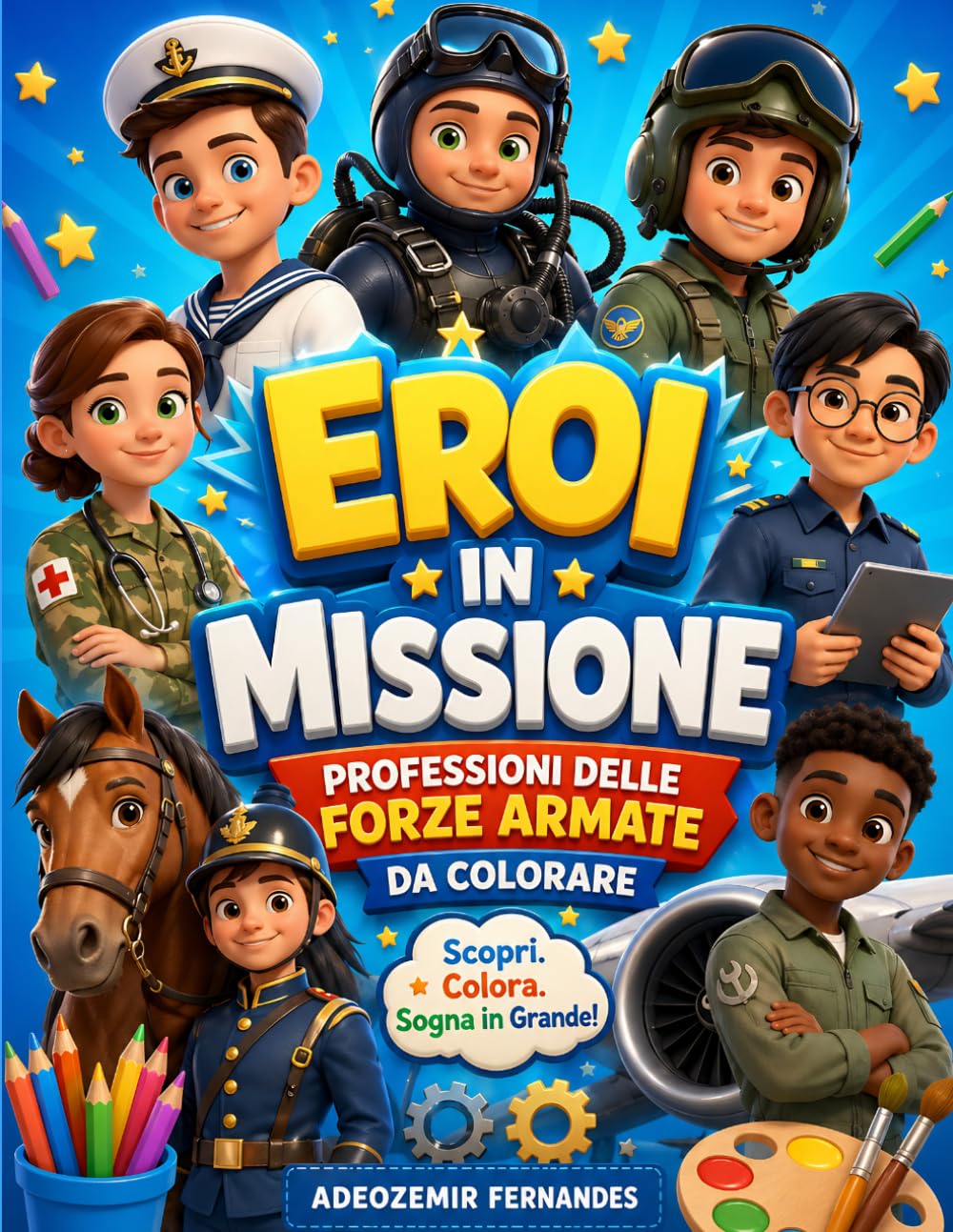 Eroi in Missione: Professioni delle Forze Armate da Colorare
